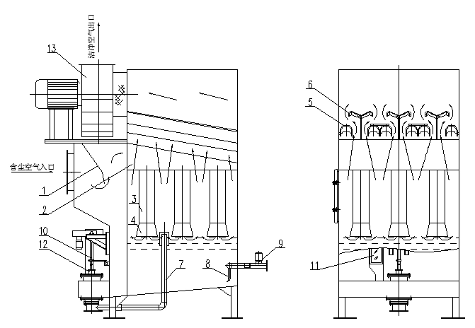 多管冲击式除尘器