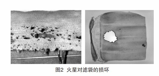 锅炉除尘布袋常见的几种损坏形式